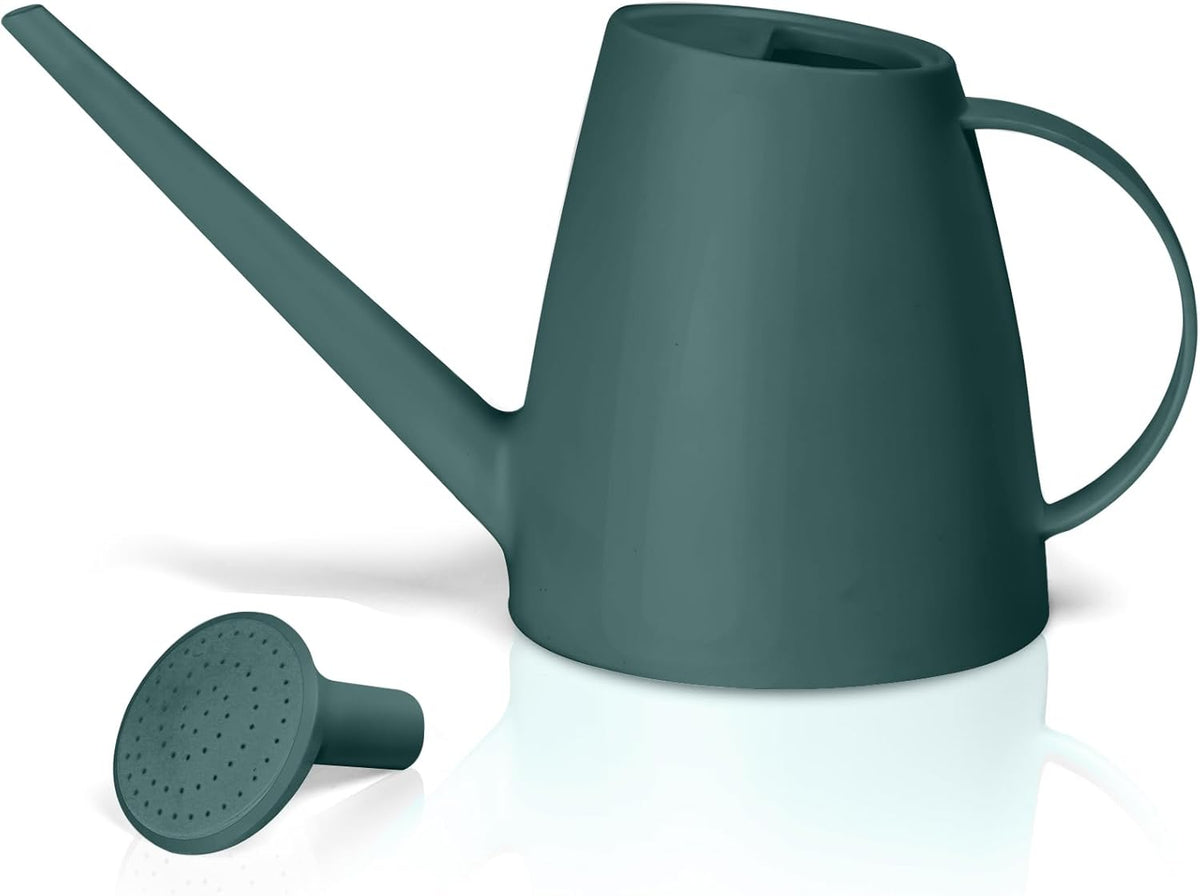 Plastic Watering Can for Home Plant Garden 1/2 Gallon Green
