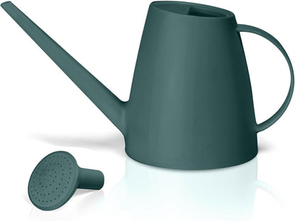 Plastic Watering Can for Home Plant Garden 1/2 Gallon Green