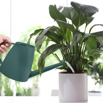 Plastic Watering Can for Home Plant Garden 1/2 Gallon Green