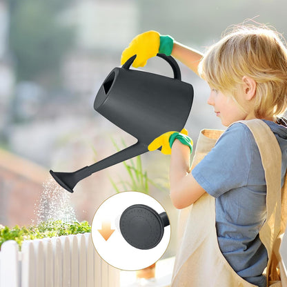 Plastic Watering Can for Home Plant Garden 1/2 Gallon Green