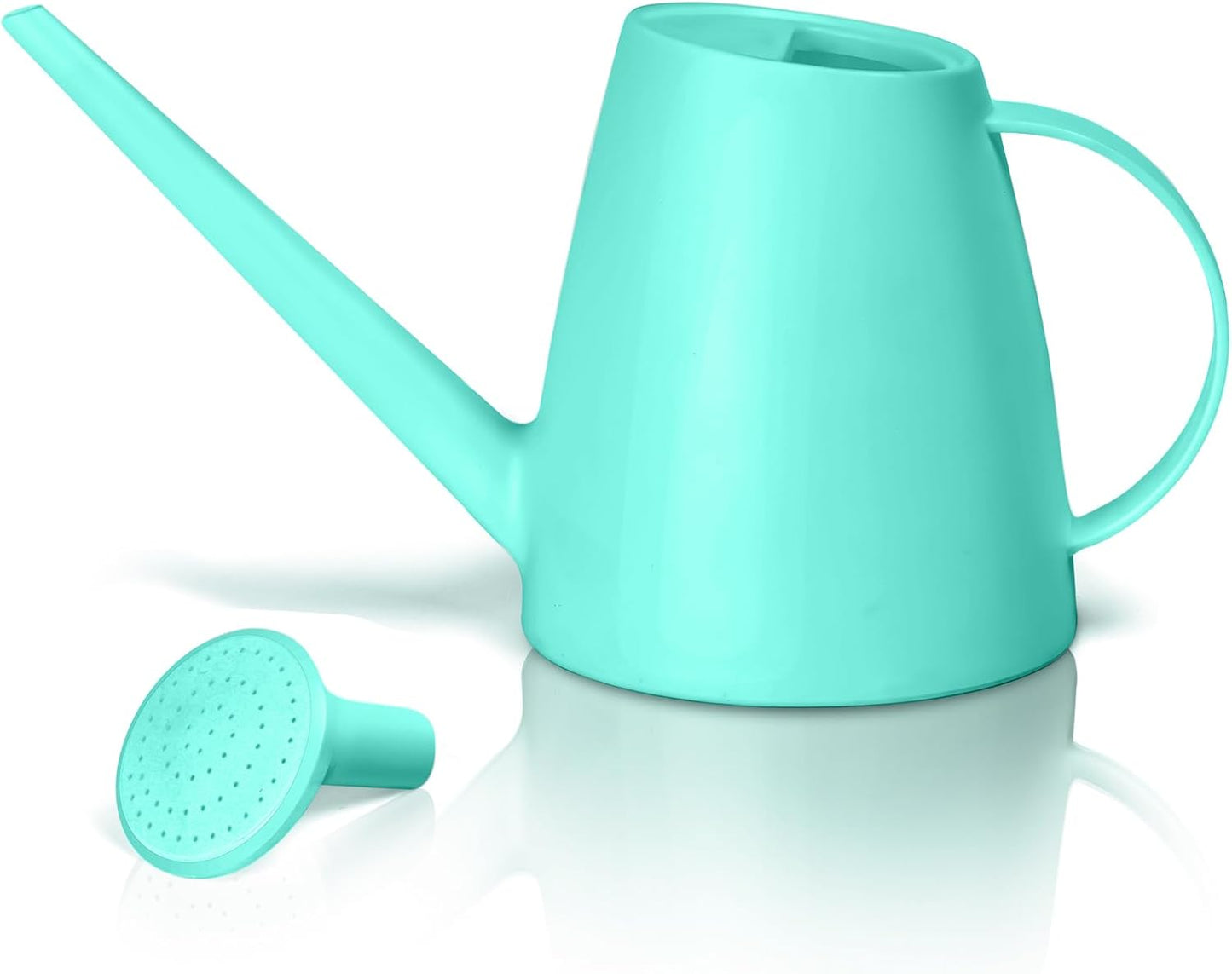 Plastic Watering Can for Home Plant Garden 1/2 Gallon Green