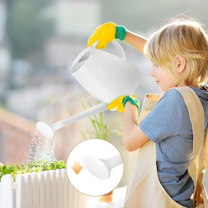 Plastic Watering Can for Home Plant Garden 1/2 Gallon Green