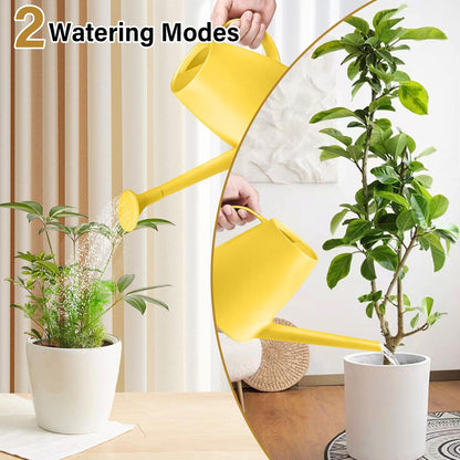 Plastic Watering Can for Home Plant Garden 1/2 Gallon Green