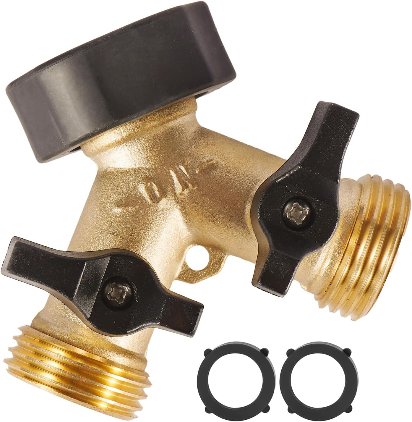 Garden Hose Splitter 2 Way Heavy Duty, Easy Grip Handle