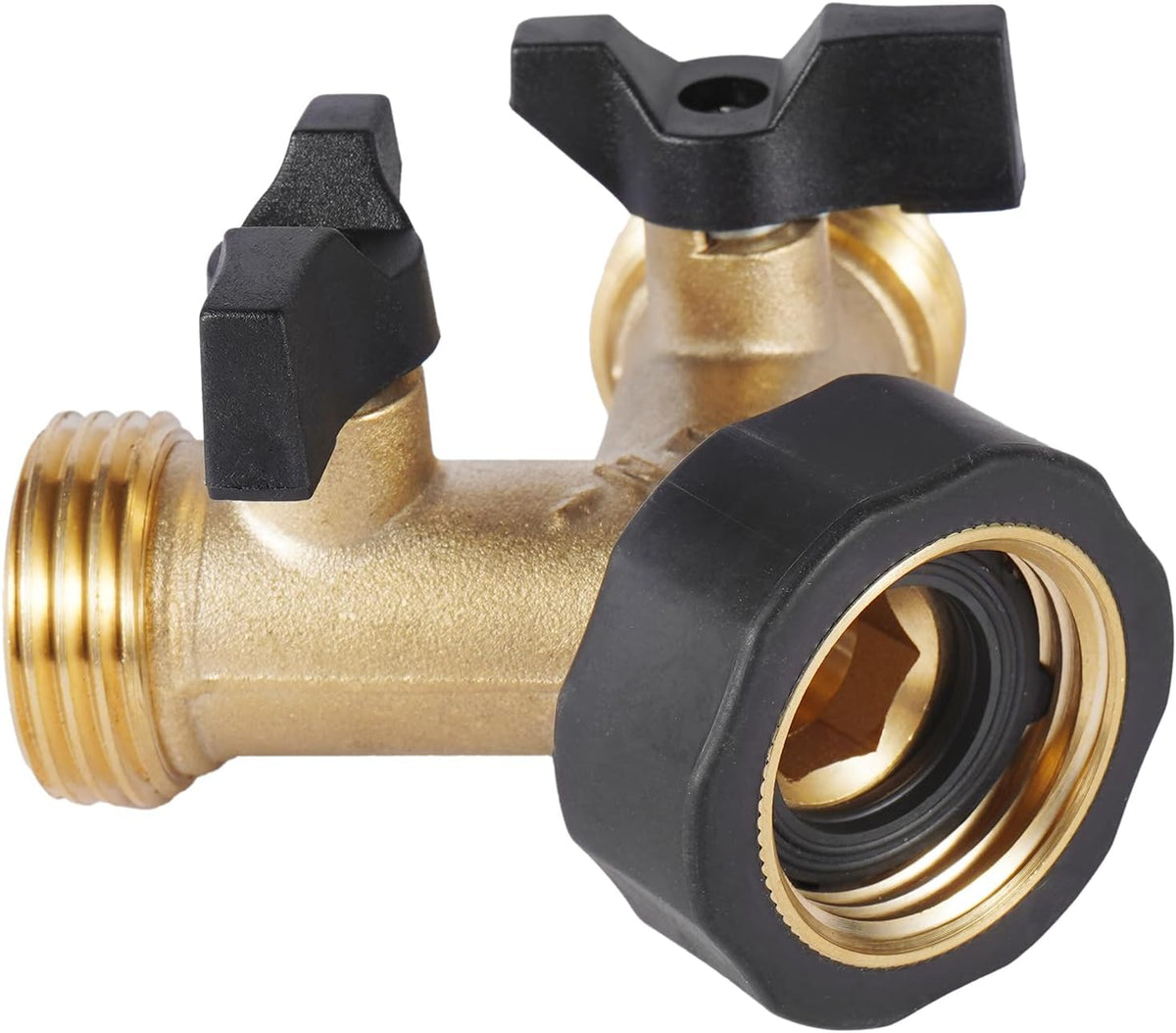 Garden Hose Splitter 2 Way Heavy Duty, Easy Grip Handle