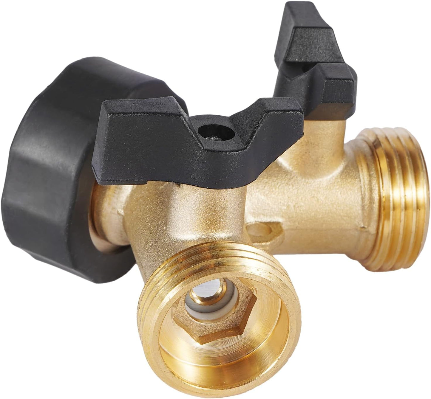 Garden Hose Splitter 2 Way Heavy Duty, Easy Grip Handle