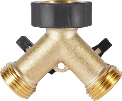 Garden Hose Splitter 2 Way Heavy Duty, Easy Grip Handle
