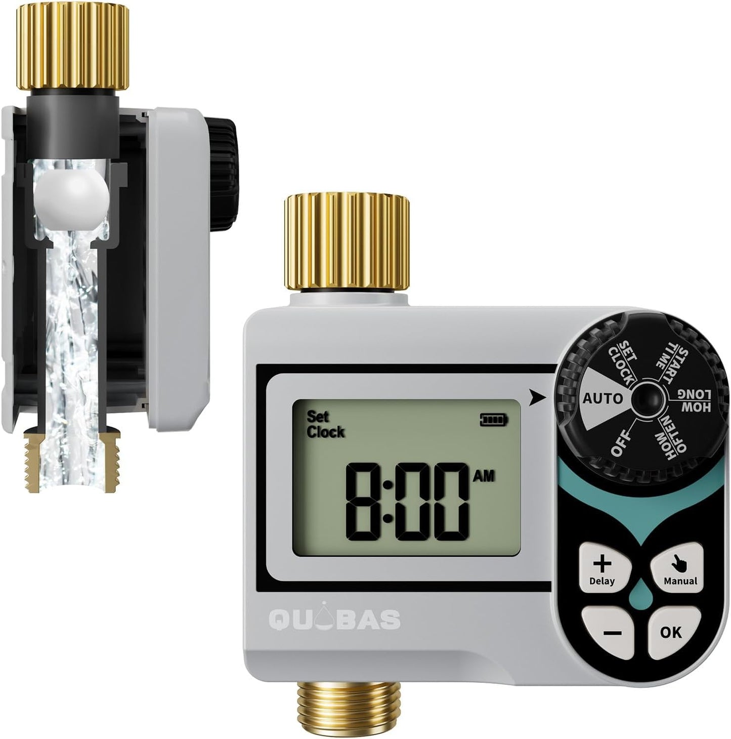 Zero Pressure Water Timer, Sprinkler Timer for Garden Hose Faucet