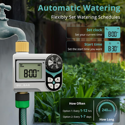 Zero Pressure Water Timer, Sprinkler Timer for Garden Hose Faucet