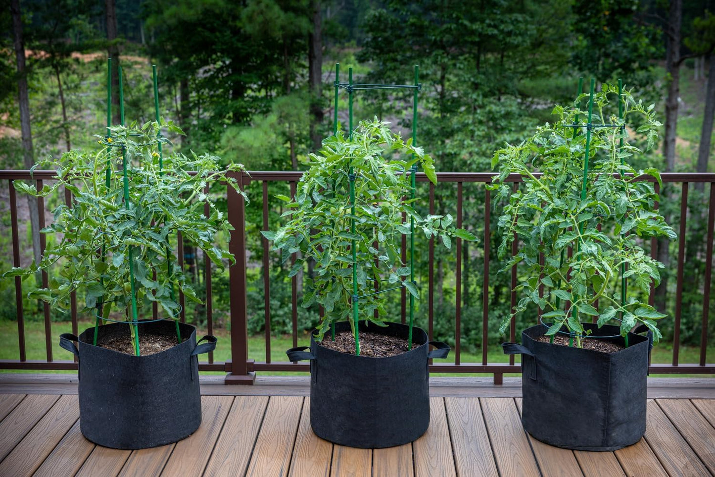 10-Pack 5 Gallon Grow Bags Fabric Pots with Heavy Duty Handles
