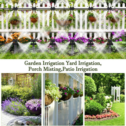 50FT Drip Irrigation System Kit, Garden Watering System