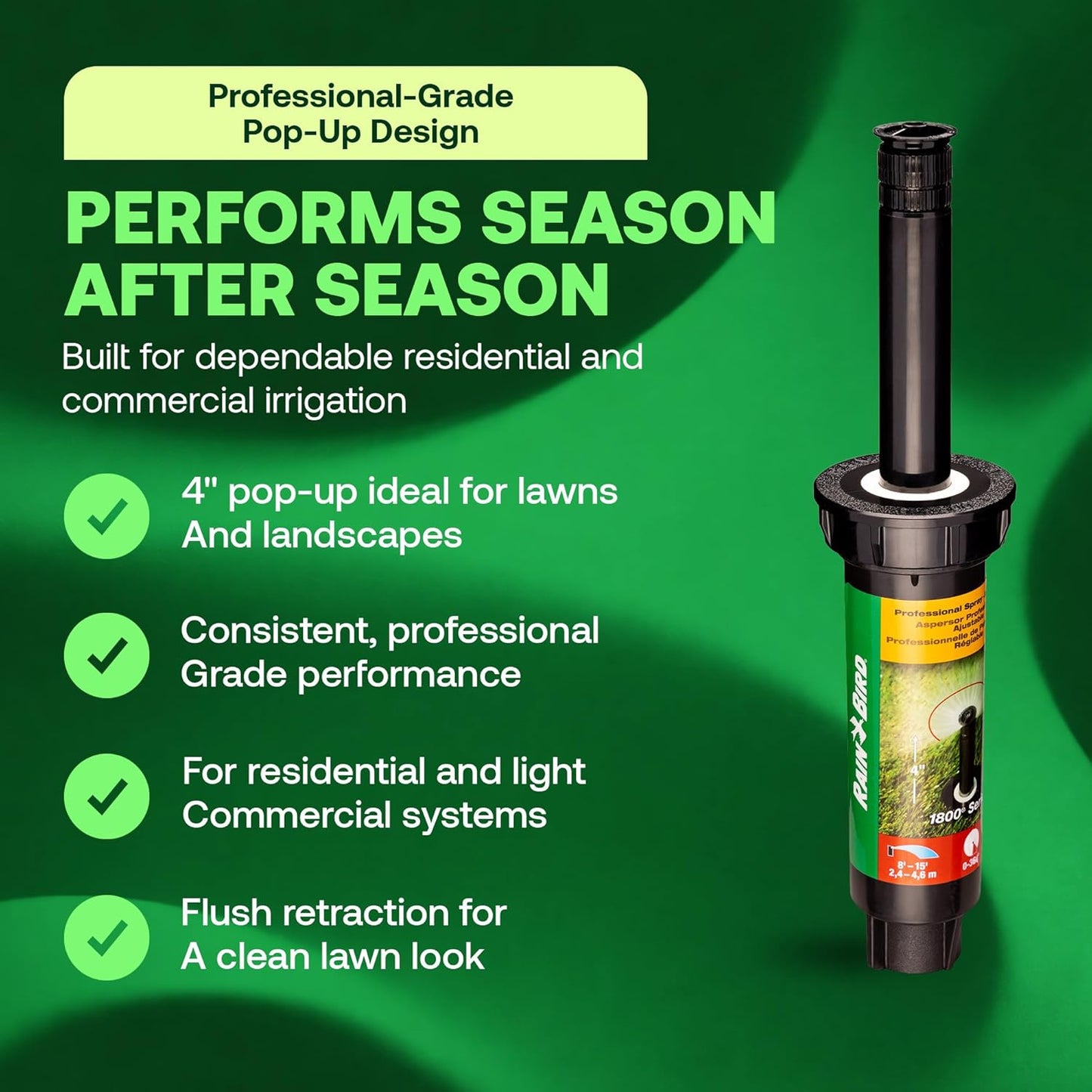 1804VAN 1800 Series Professional - 4 Inch Pop Up Sprinkler Head