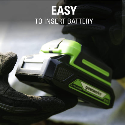 24V Cordless Shear Shrubber, 1.5Ah USB Battery and Charger Included