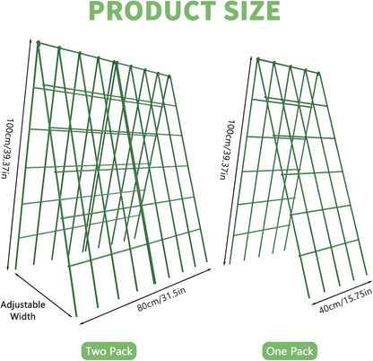 39.4" H Cucumber Trellis, 2 Pack Foldable A Frame Garden Trellis