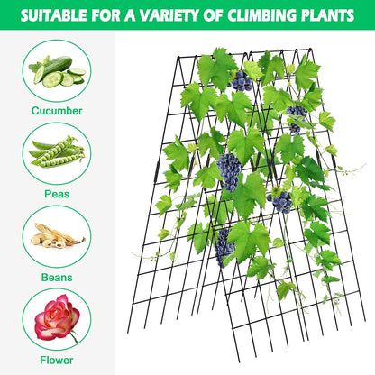 39.4" H Cucumber Trellis, 2 Pack Foldable A Frame Garden Trellis