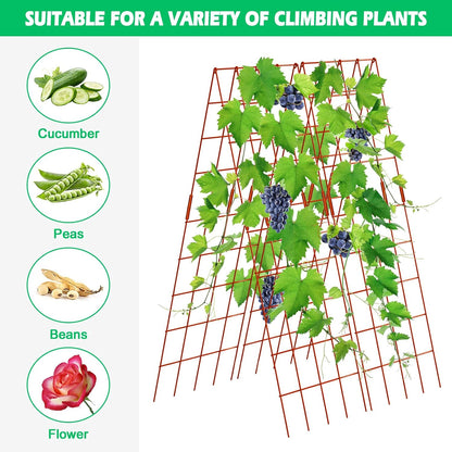 39.4" H Cucumber Trellis, 2 Pack Foldable A Frame Garden Trellis