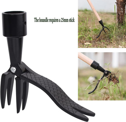 Stand Up Weed Puller an Upright Weeding Tool Standing Weed Clip No Bending 4 Claws