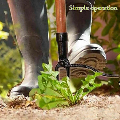 Stand Up Weed Puller an Upright Weeding Tool Standing Weed Clip No Bending 4 Claws