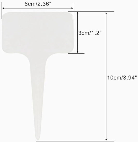 T-Type Plant Labels, 200Pcs Plastic Plant Tag, Waterproof