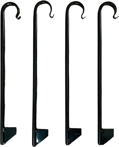 Garden Hose Guide Stakes Heavy Duty – Solid Metal Powder Coated Rust Resistant Hose Guards for Flower Beds, Garden Borders, Landscaping – Amish Handmade Lancaster PA (Single Pack)