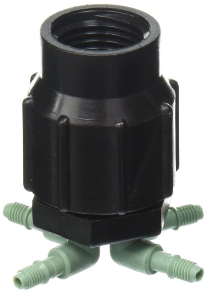 3-Pack 69025 Drip System 4-Port Watering Manifold for 1/4 Inch Tube - Efficient Garden Irrigation