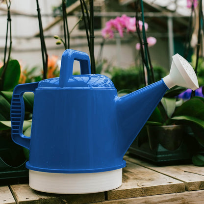 Watering Can Deluxe 2 Gallon (256 Fl Oz) Classic Blue