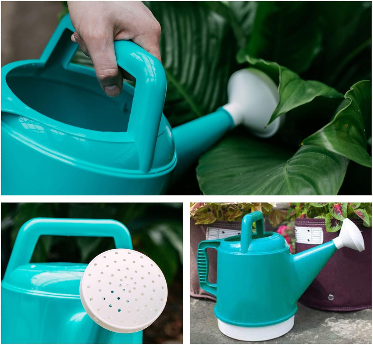 Watering Can Deluxe 2 Gallon (256 Fl Oz) Classic Blue