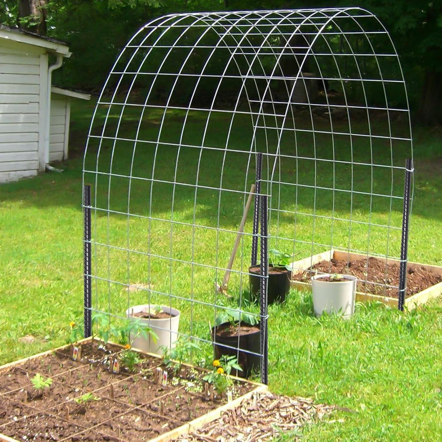 Rebar Stakes 12 Inch J Hook, Premium Anti-Rust Tent Stakes for Canopy