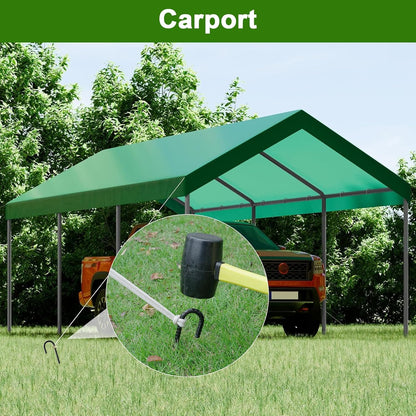 Rebar Stakes 12 Inch J Hook, Premium Anti-Rust Tent Stakes for Canopy