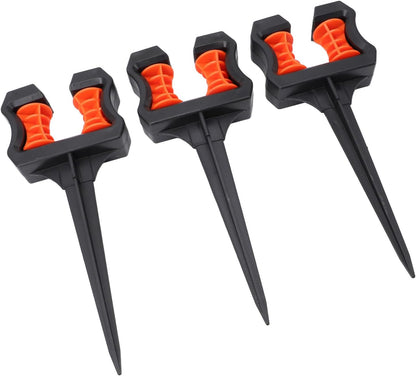 3PCS Garden Hose Guide Spike, ABS Hose Holder Roller with Guard for Yard Irrigation, Landscape Watering, Agricultural Irrigation