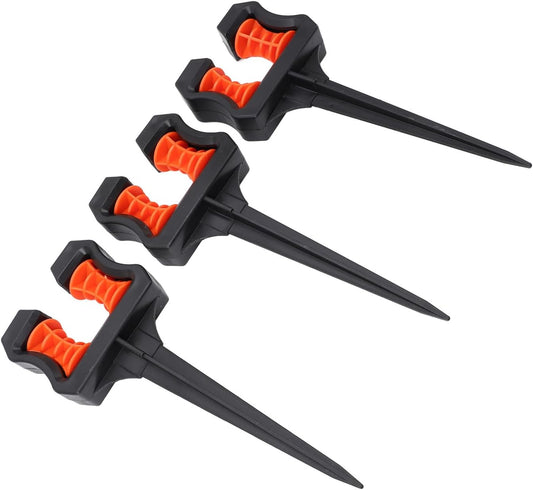 3PCS Garden Hose Guide Spike, ABS Hose Holder Roller with Guard for Yard Irrigation, Landscape Watering, Agricultural Irrigation