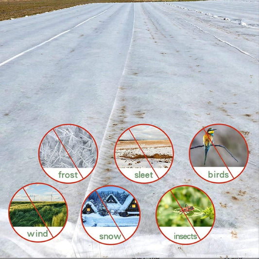 Plant Covers Freeze Protection, 1.2oz 10x30FT Frost Cloth Plant Freeze Protection, Plant Frost Blankets Covers for Outdoor Plants for Winter Cold Weather, Floating Row Cover for Vegetables