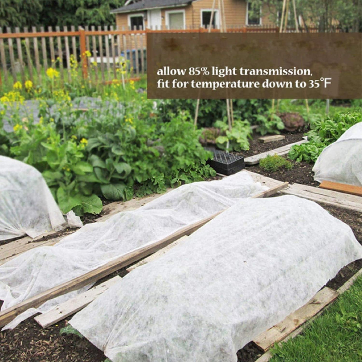 Plant Covers Freeze Protection, 1.2oz 10x30FT Frost Cloth Plant Freeze Protection, Plant Frost Blankets Covers for Outdoor Plants for Winter Cold Weather, Floating Row Cover for Vegetables