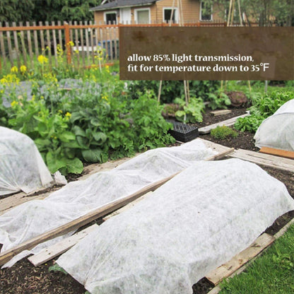 Plant Covers Freeze Protection, 1.2oz 10x30FT Frost Cloth Plant Freeze Protection, Plant Frost Blankets Covers for Outdoor Plants for Winter Cold Weather, Floating Row Cover for Vegetables