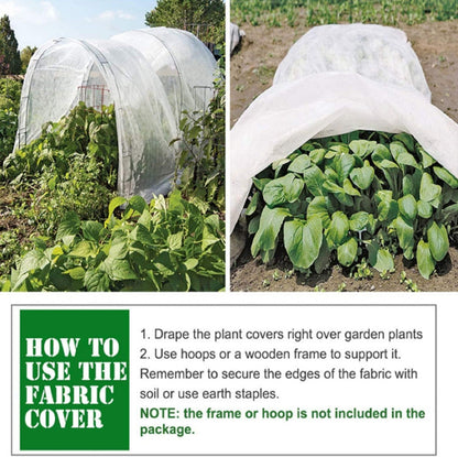 Plant Covers Freeze Protection, 1.2oz 10x30FT Frost Cloth Plant Freeze Protection, Plant Frost Blankets Covers for Outdoor Plants for Winter Cold Weather, Floating Row Cover for Vegetables