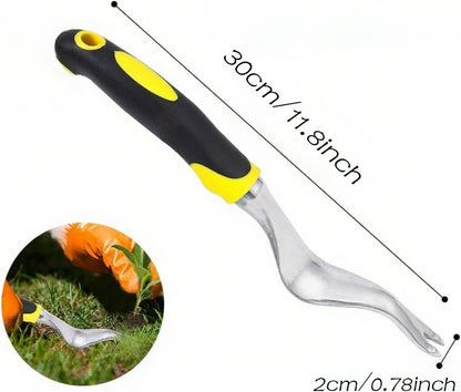 Hand Weeder Puller Tool, Garden Handle with V-Shaped,Transplantation Tool