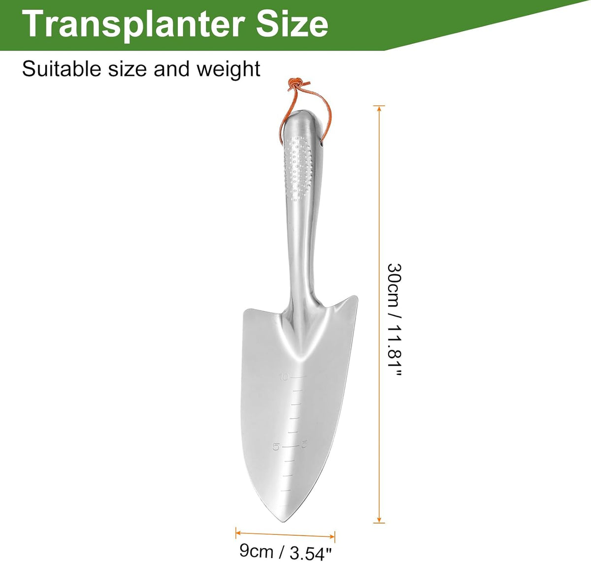 Garden Hand Shovel 11.81" x 3.54" Digging Trowel Transplanting