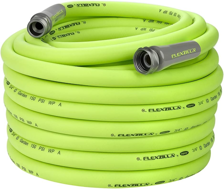 Garden Hose 3/4 in. x 100 ft., Lightweight All-Weather Water Hose, Durable and Flexible, Leak-Free Connections