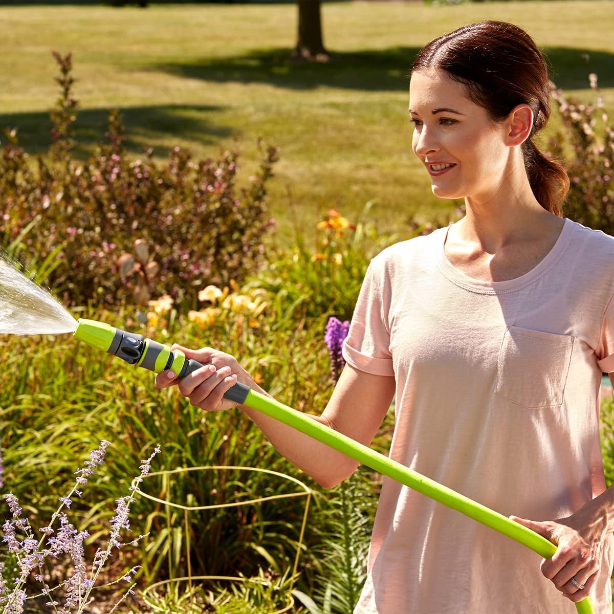Garden Hose 3/4 in. x 100 ft., Lightweight All-Weather Water Hose, Durable and Flexible, Leak-Free Connections