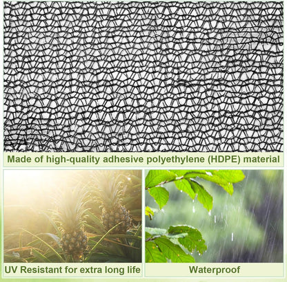 Bird Netting for Garden 14 x 14 ft Garden Netting with 1/4 Inch Mesh Heavy Duty Gardening Protection Mesh for Fruits, Vegetables, Trees, Flowers, Deer, Shields Plants from Birds