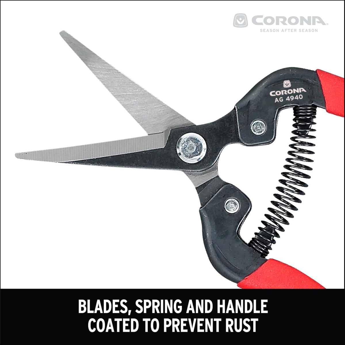Long Curved Snips – 1.75″ Tempered Steel Precision Garden Shears for Fruit, Herbs, Flowers & Vineyard Use
