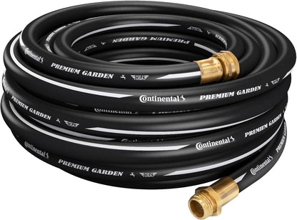Premium Garden, Black Heavy Duty Cold Water Garden Hose, 5/8in Inside Diameter x 25ft Length, Male x Female Garden Hose Thread