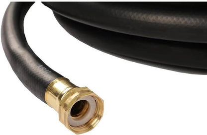 Premium Garden, Black Heavy Duty Cold Water Garden Hose, 5/8in Inside Diameter x 25ft Length, Male x Female Garden Hose Thread