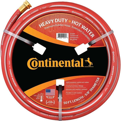 Premium Garden, Black Heavy Duty Cold Water Garden Hose, 5/8in Inside Diameter x 25ft Length, Male x Female Garden Hose Thread