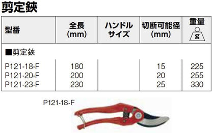 P121-18-F Hand Pruner, 7-Inch