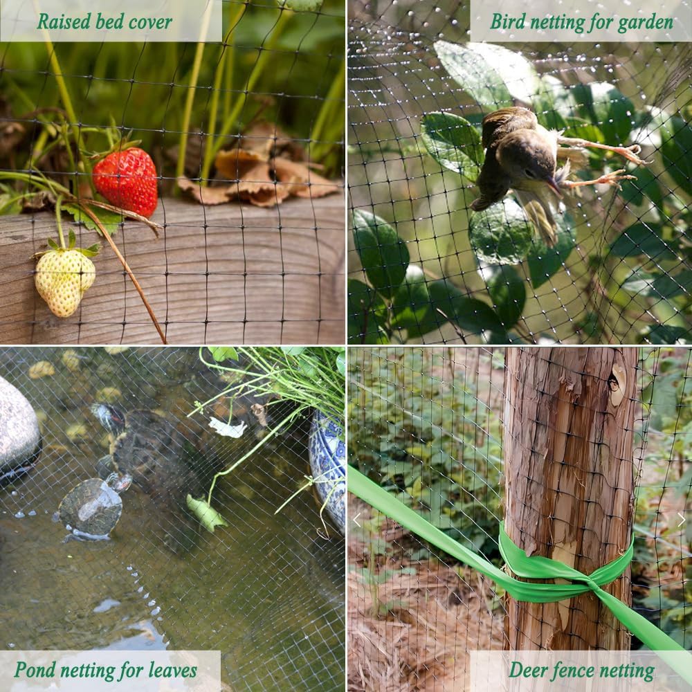 Bird Netting 7x100FT, 3/4" Mesh Garden Netting for Plant Protection