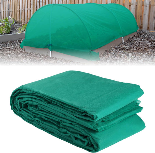 10 × 33 Ft Green Plant Cover Freeze Protection, 1.0 Oz/Yd² Non-Woven Garden Fabric Frost Blanket, Floating Row Cover Frost Cloth for Winter, Snow, Sun