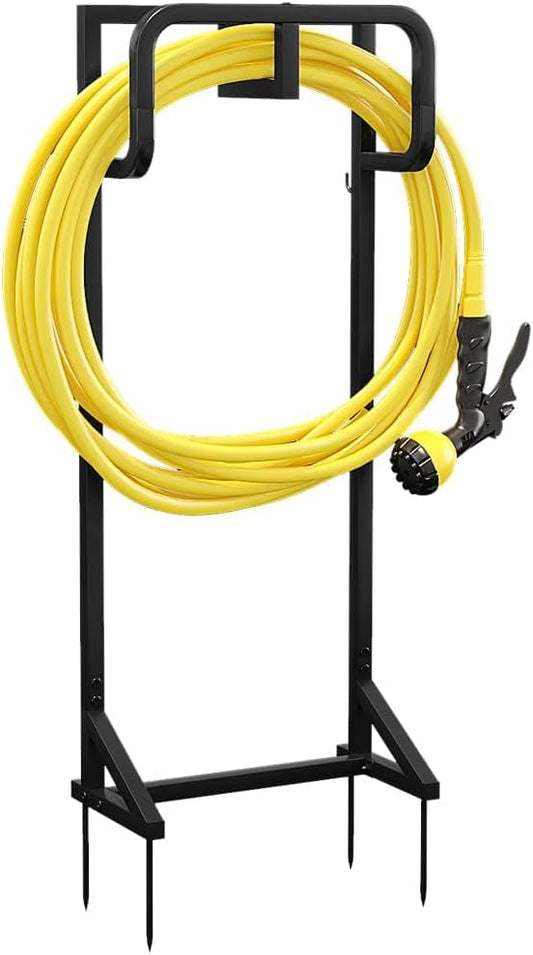 Garden Hose Holder Reels Metal Water Hose Stand Rack for Outside