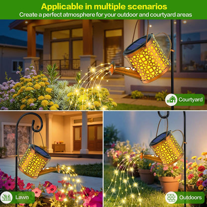 Solar Watering Can Lights Waterproof Outdoor Decorative Garden Decor