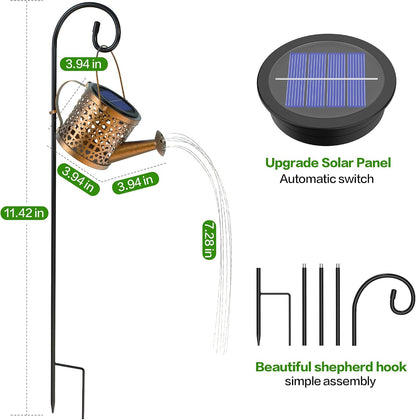 Solar Watering Can Lights Waterproof Outdoor Decorative Garden Decor